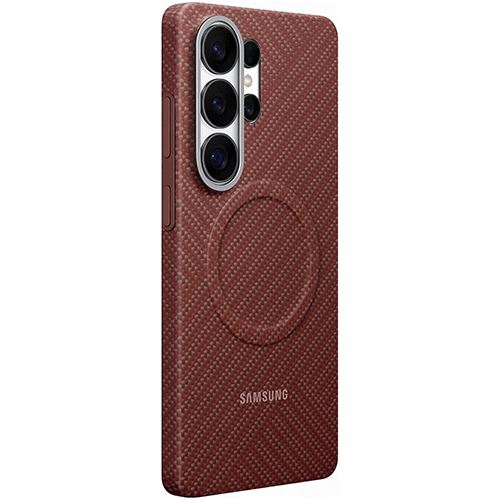 Capa Carbono Magnética Samsung para Galaxy S26 Ultra - Vermelho Coral - Image 4