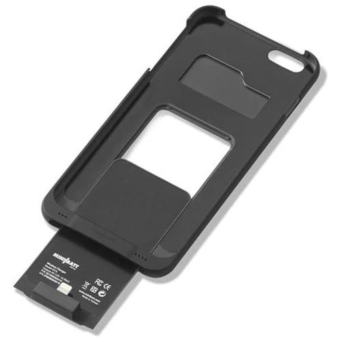 Capa com Mini Bateria Wireless para iPhone 6+ - Preta