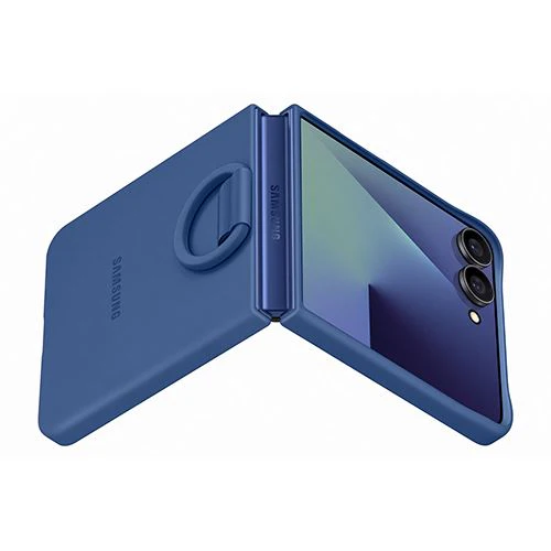 Capa de Silicone com Anel Z Flip7 - Azul - Image 3