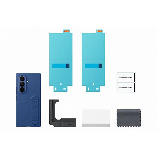 Capa de Silicone + Película de Ecrã Anti-Reflexo Samsung para Z Fold7 - Azul - Image 4