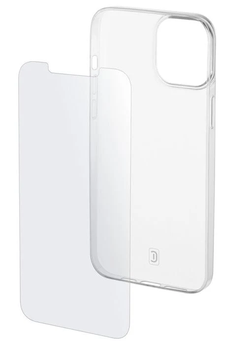 Capa e Vidro Temperado Cellularline iPhone 13 Transparente
