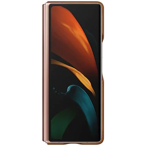 Capa em Pele Samsung para Galaxy Z Fold 2 - Castanho - Image 4