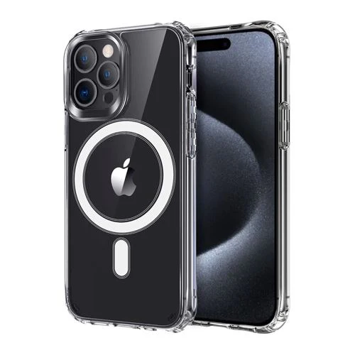 Capa Icoveri com MagSafe para Apple iPhone 15 Pro- Transparente