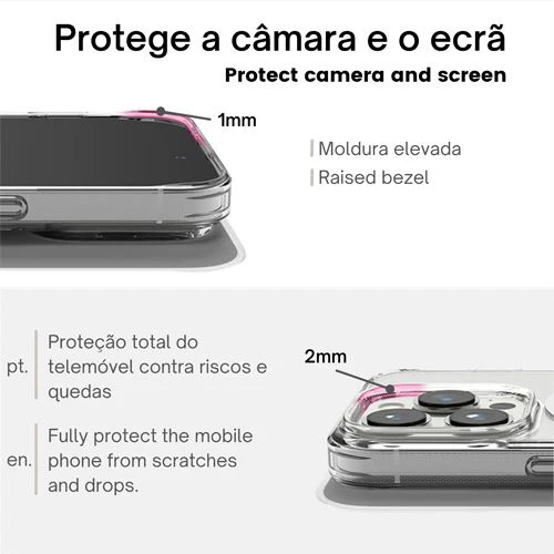 Capa Icoveri com MagSafe para Apple iPhone 15 Pro- Transparente - Image 5