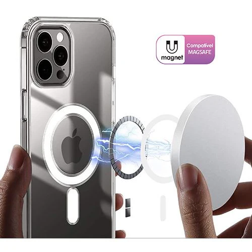 Capa Icoveri com MagSafe para iPhone 14 Pro - Transparente - Image 6