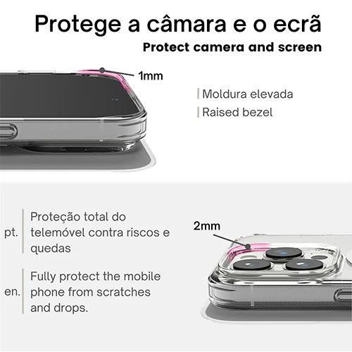 Capa Icoveri com MagSafe para iPhone 14 - Transparente - Image 5