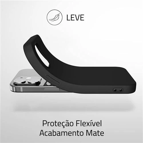 Capa + Película Protetora de Ecrã Icoveri para Apple iPhone 14 - Preto - Image 5
