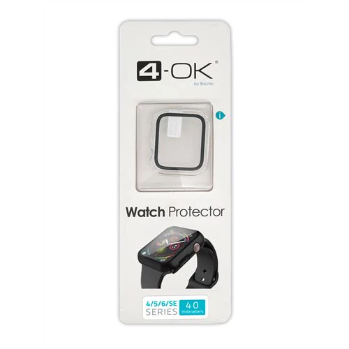 Capa Protetora de Ecrã 4-OK para Apple Watch - 40 mm - Transparente