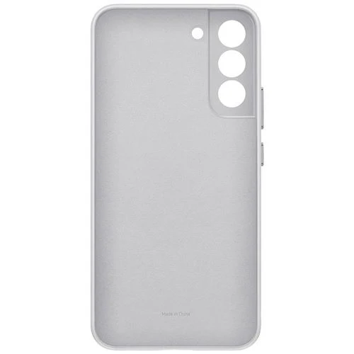 Capa Samsung Galaxy S22 Plus Leather Cover Pele Cinza Clara - Image 4