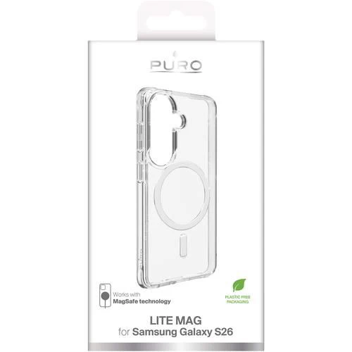 Capa Silicone com MagSafe Puro Lite Mag para Samsung Galaxy S26 - Transparente - Image 2