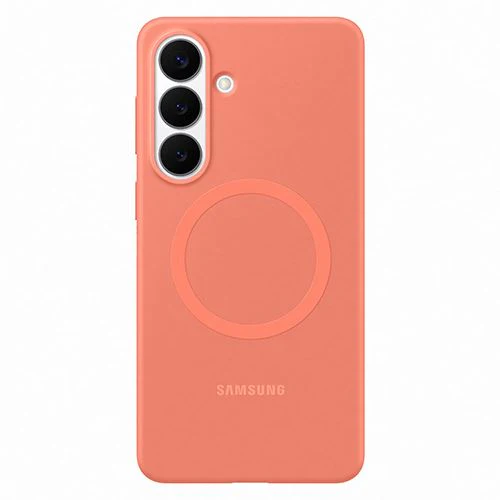 Capa Silicone Magnética Samsung para Galaxy S26+ -  Vermelho Coral - Image 3