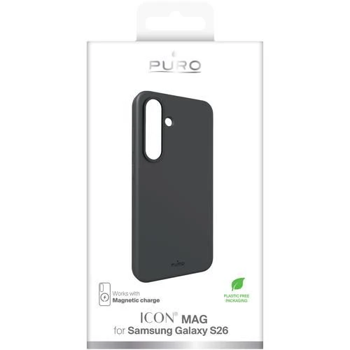 Capa Silicone Puro Icon Mag para Samsung Galaxy S26 - Preto - Image 2