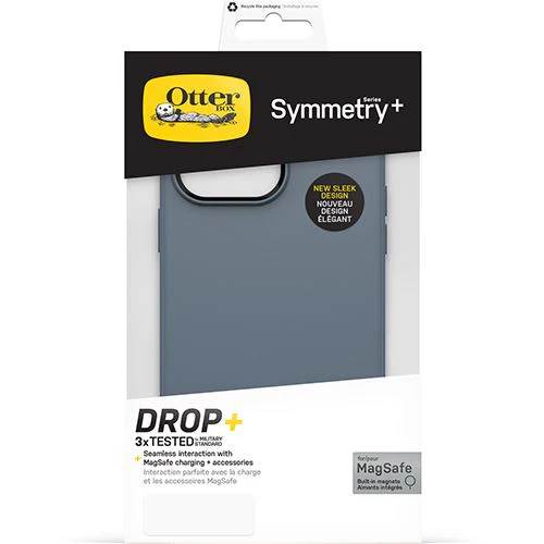 Capa Symmetry+ Series Otterbox Antimicrobiana para Apple iPhone 14 Pro Max - Azul - Image 5