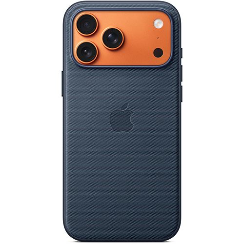 Capa Tecido TechWoven Apple com MagSafe para iPhone 17 Pro Max - Azul