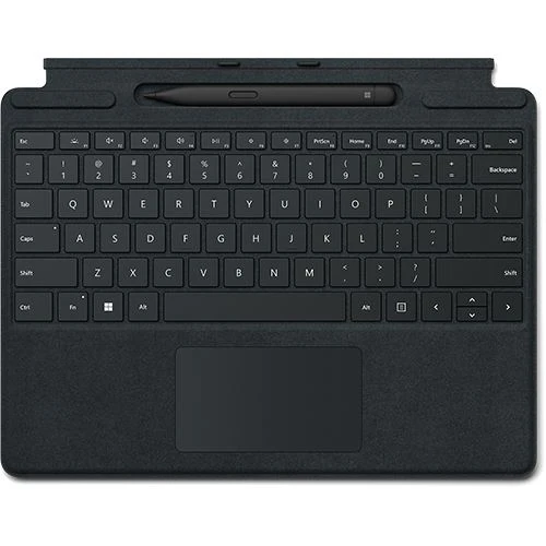 Capa Teclado Microsoft Surface Pro Signature + Caneta Surface Slim Pen 2 - Preto