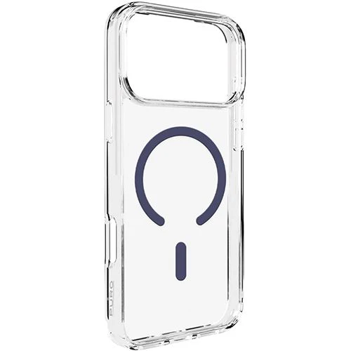 Capa TPU com MagSafe Puro Lite Mag para iPhone 17 Pro Max- Transparente / Azul