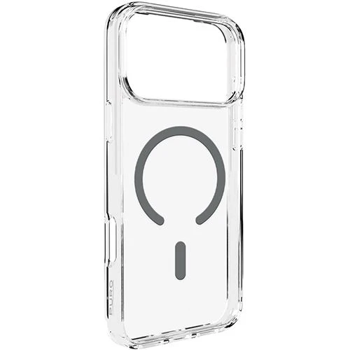 Capa TPU com MagSafe Puro Lite Mag para iPhone 17 Pro - Transparente / Cinza