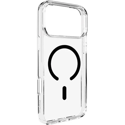 Capa TPU com MagSafe Puro Lite Mag para iPhone 17 Pro - Transparente / Preto