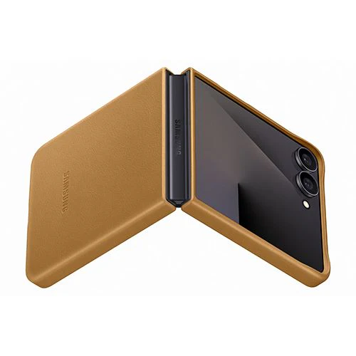 Capa Vegana Samsung para Z Flip7- Camel - Image 3