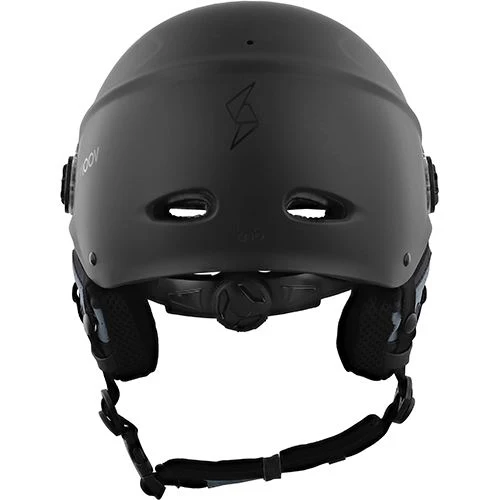 Capacete com Viseira e Protetores auriculares removíveis - Tamanho M - Preto - Image 5