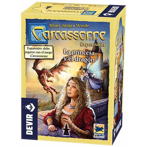 Expansão para Jogo de Tabuleiro Carcassonne: A Princesa e o Dragão - Devir