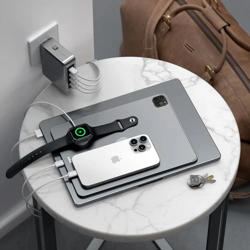 Carregador de Viagem Satechi Travel ST-W145GTM USB-C 4 Portas GaN 145W - Image 12