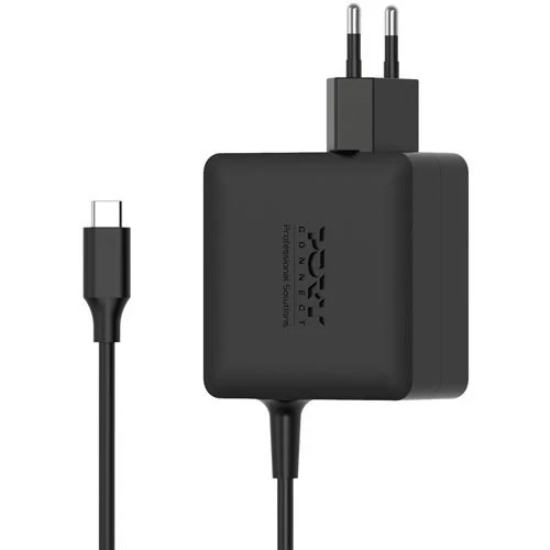 Carregador GaN² USB-C para Portáil Port Designs Connect 65W - Preto