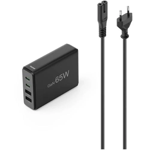 Carregador Hama Hama Charging Station 65W - Preto