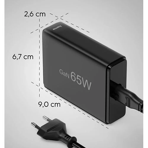 Carregador Hama Hama Charging Station 65W - Preto - Image 6