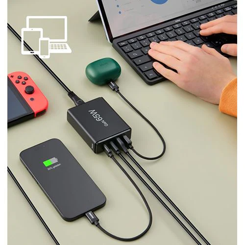 Carregador Hama Hama Charging Station 65W - Preto - Image 9