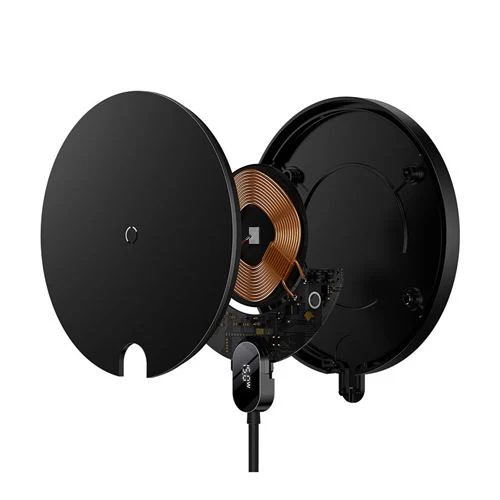 Carregador Qi Wireless com Ecrã LED Baseus Gen 2 - Preto - Image 4