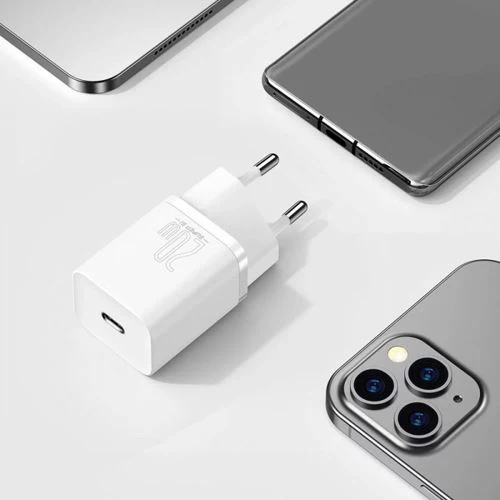 Carregador Rápido USB-C Baseus Super SI 20W - Branco - Image 5