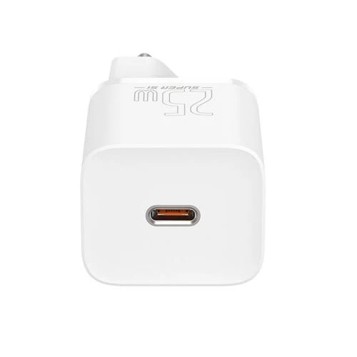 Carregador Rápido USB-C Baseus Super SI 25W + Cabo USB-C 1m - Branco - Image 5
