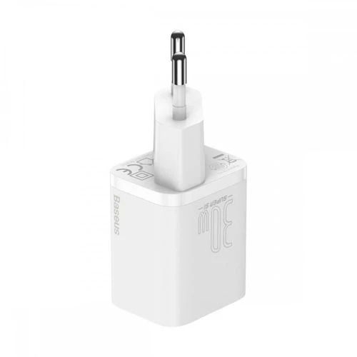 Carregador Rápido USB-C Baseus Super SI 30W - Branco - Image 3