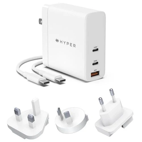 Carregador Targus 1x USB-A / 2x USB-C 140W Branco
