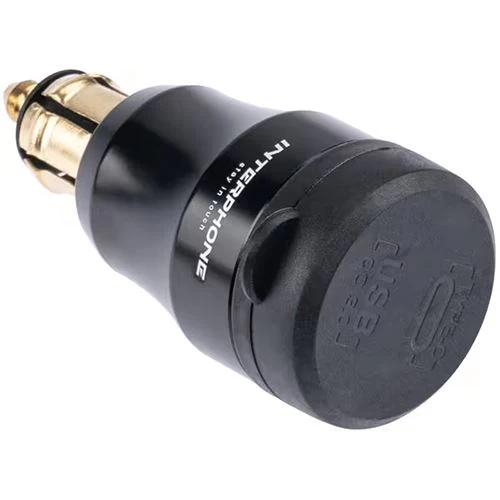 Carregador USB+USB-C para Mota Interphone - Preto - Image 2