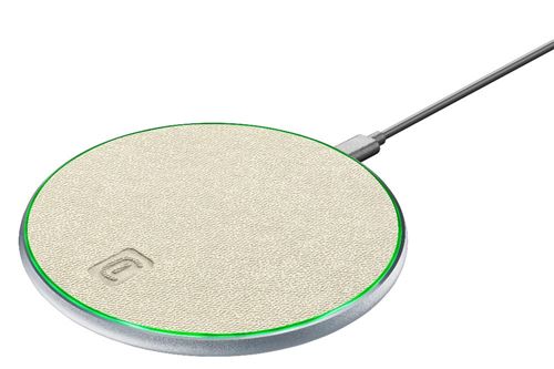 Carregador Wireless Qi Cellularline Tweed 15W Branco