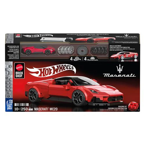 Carro Hot Wheels Speed Maserati MC20 - Series Maserati - Set de Construção 250 Peças - Mega | Mattel Brick Shop