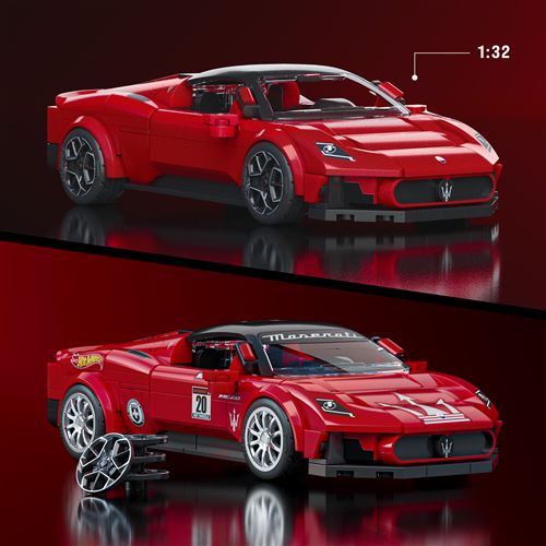 Carro Hot Wheels Speed Maserati MC20 - Series Maserati - Set de Construção 250 Peças - Mega | Mattel Brick Shop - Image 4