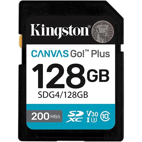 Cartão de Memória SDXC Kingston Canvas Go! Plus - 128GB