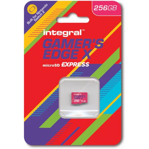Cartão de Memória Integral Gamer's Edge MicroSD Express Nintendo Switch - 256GB