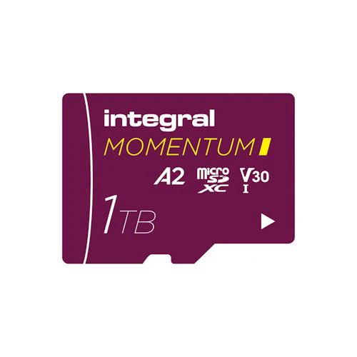 Cartão de Memória MicroSDXC Integral Momentum I V30 U3 A2 - 1TB