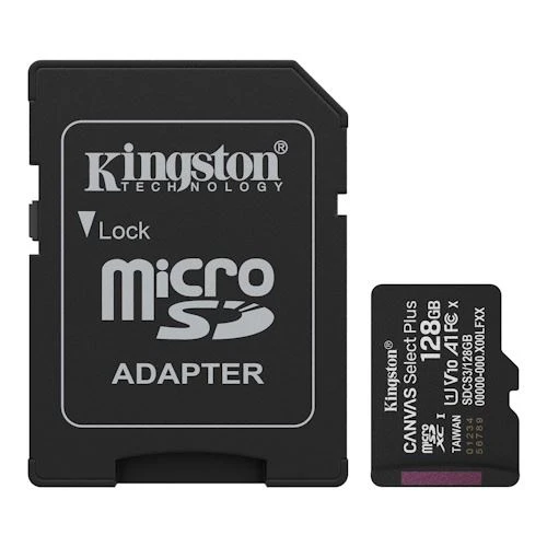 Cartão de Memória MicroSDXC Kingston Canvas Select Plus - 128GB