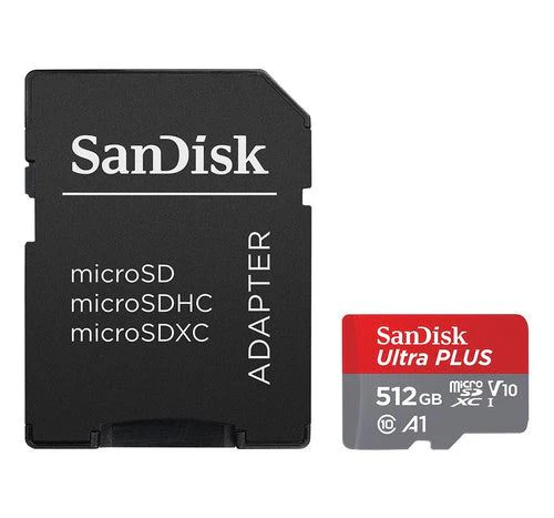 Cartão Micro SDXC SanDisk Ultra Plus 512GB Classe 10 130MB/s