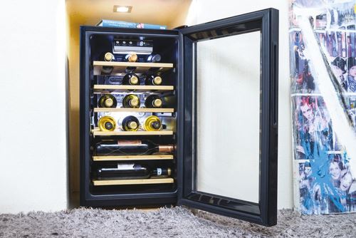 Cave de Vinho Candy CWC 021 ELSP/N | 70x40x55 cm | 21 Garrafas | G | Preto - Image 3