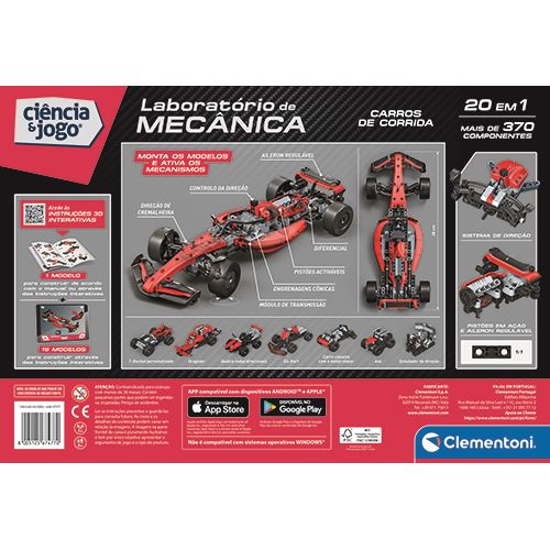 Ciência e Jogo Laboratório de Mecânica: Carros de Corrida - STEAM - Clementoni - Image 3