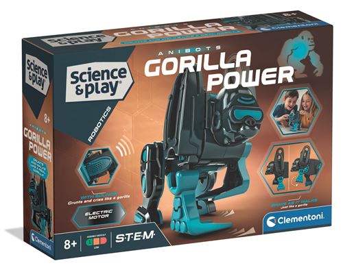 Ciência e Jogo Robotics - Kit Anibots: Gorilla Power - STEM - Clementoni