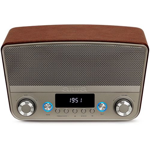 Coluna Bluetooth Aiwa BSTU-750 - Castanho