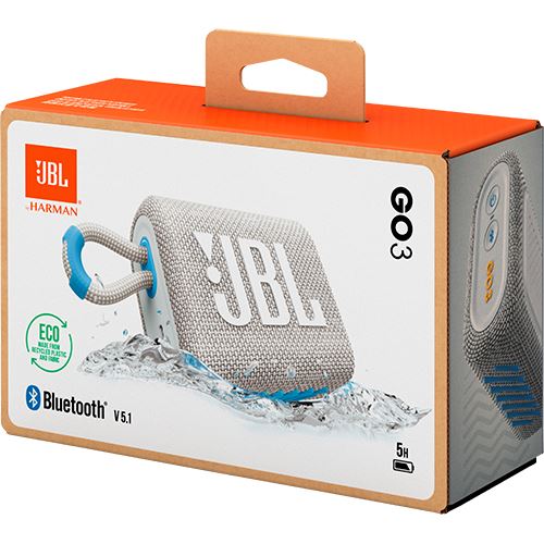 Coluna Portátil Bluetooth JBL GO 3 Eco - Branco - Image 6