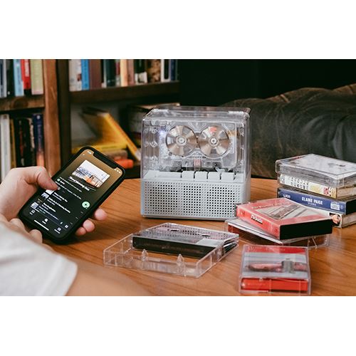 Coluna Bluetooth + Leitor de Cassetes NINM Lab - It's Real - Branco - Image 9